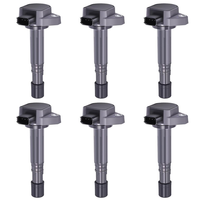Micro Set of 6 Ignition Coil Pack Compatible with Honda Acura Saturn 2001 2002 2003 2004 2005 2006 2007 2008 2009 Pilot Ridgeline MDX Vue 3.5L 3.7L V6 Replacement for UF400 UF512 UF307 C1460 - Image 2